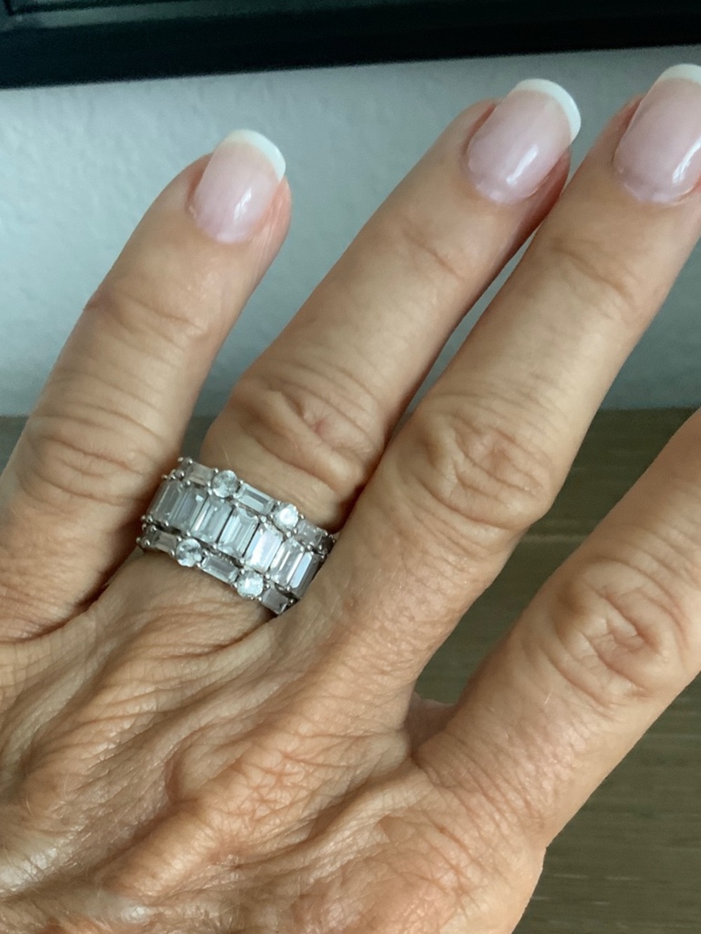 Sterling Silver & crystal band